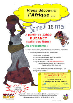 Affiche fete Afrique Buzancy s