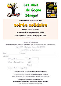 Inscription soiree solidaire 2026 Remplissable